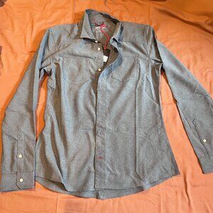 NWT Western Rise - women's M grey tech button down l/s